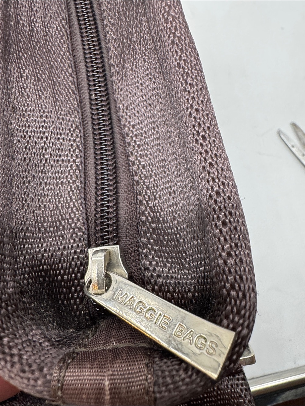 Maggie Bags Chocolate Brown Woven Crossbody Bag MCB10358 - Picture 9 of 14